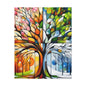 Seasons Tree Matte Canvas Wall Art — Stretched 1.25"