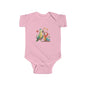Baby Bodysuit — Cute Parrot & Sloth Love Graphic Infant Onesie