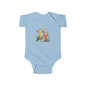 Baby Bodysuit — Cute Parrot & Sloth Love Graphic Infant Onesie