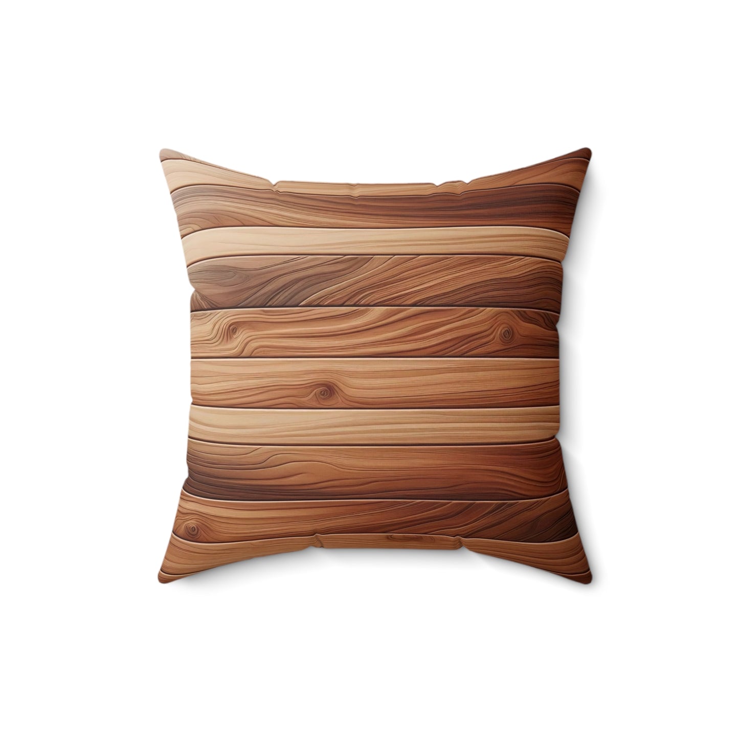 Rustic Wood Pattern Pillow - Cozy Home Decor