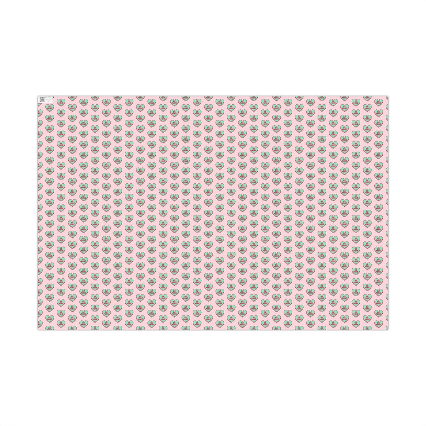 Valentine 'Be Mine' Heart Gift Wrap Paper – Pink Romantic Wrapping Sheets