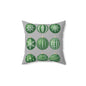 Christmas Ornament Pillow, Cozy Holiday Decor, Winter Home Accent, Gift for Christmas Lovers, Green and Gray Pillow