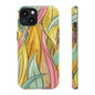 Vibrant Phone Case with Colorful Leaf Design, Tough Cases for Nature Lovers, Eco-Friendly Gift, Summer Vibes, Floral Phone Cover