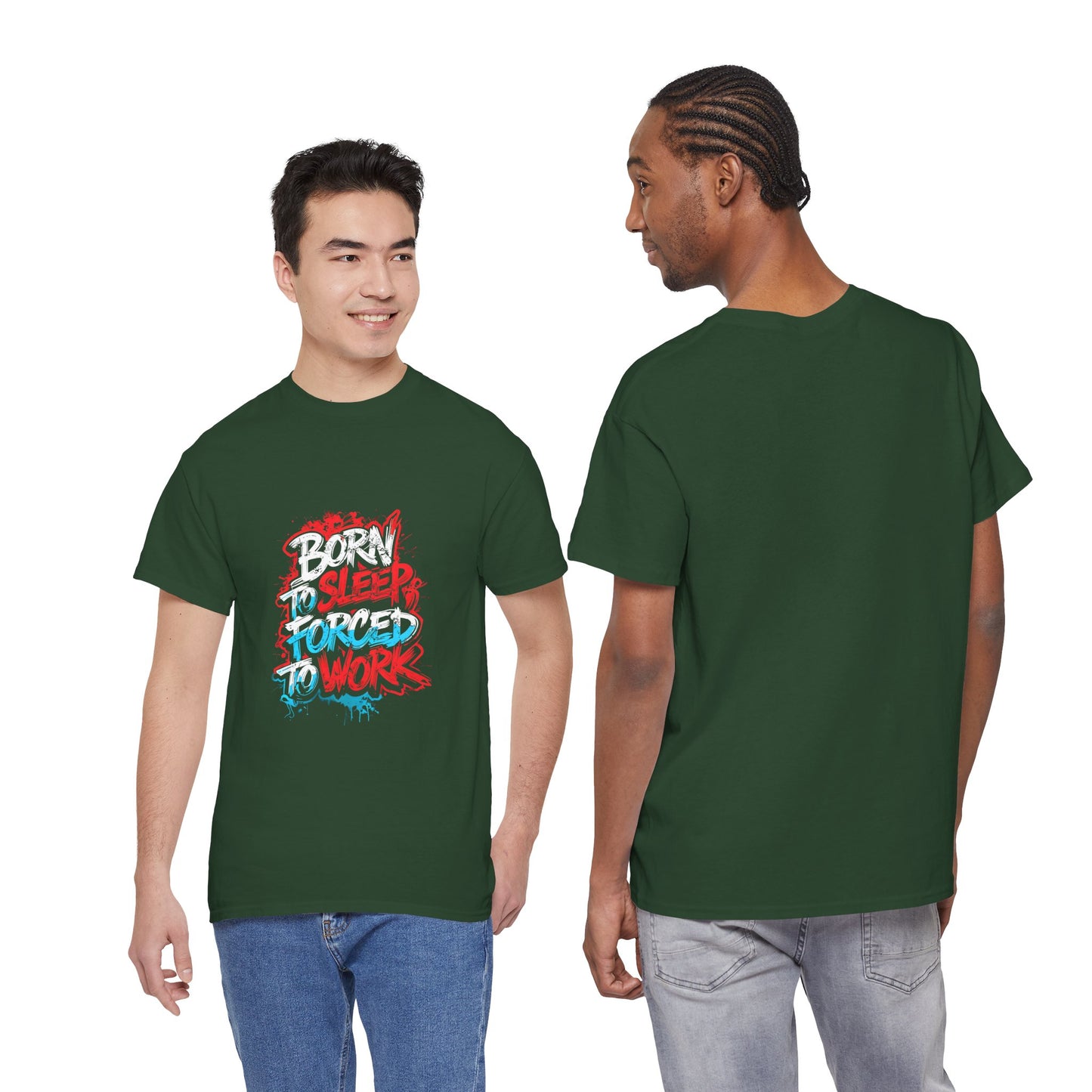 Born to Sleep, Forced to Work T‑Shirt — Funny Graphic Tee for Night Owls