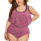 Plus Size Women's Two piece Swimsuit with Tankini