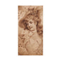 Vintage Sepia Portrait Canvas — Romantic Victorian Lady Matte Wall Art