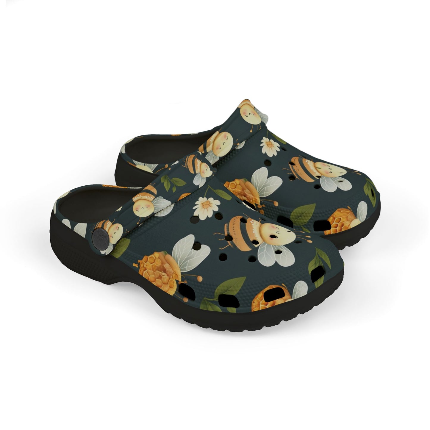 Bee-Themed Kid's Foam Clogs