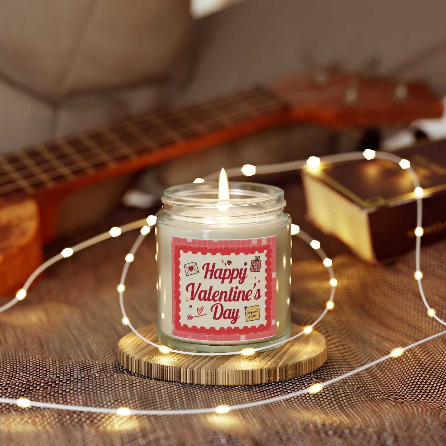Valentine’s Day Scented Candle — Coconut Apricot Wax (4oz & 9oz)