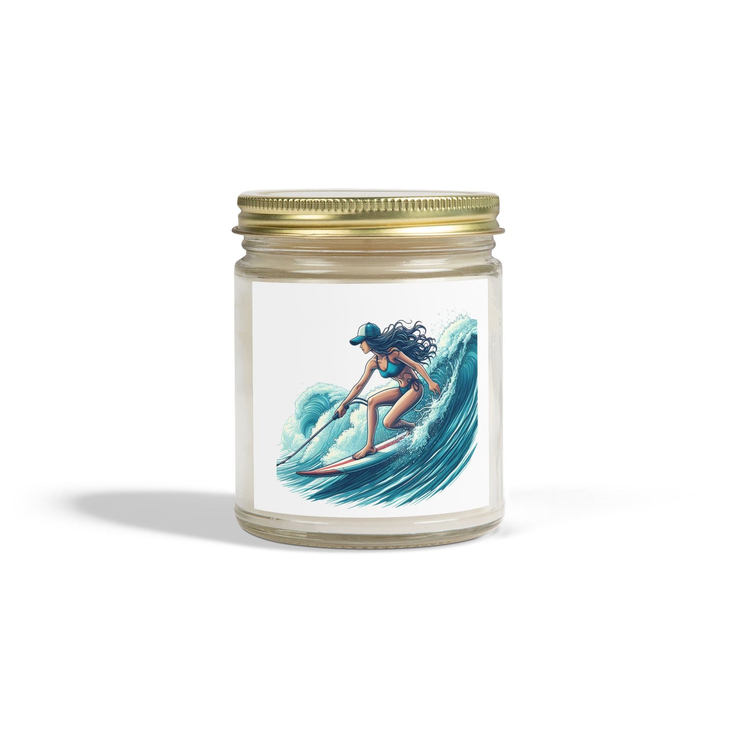 Scented Candles, Coconut Apricot Wax (4oz, 9oz) - Surfer