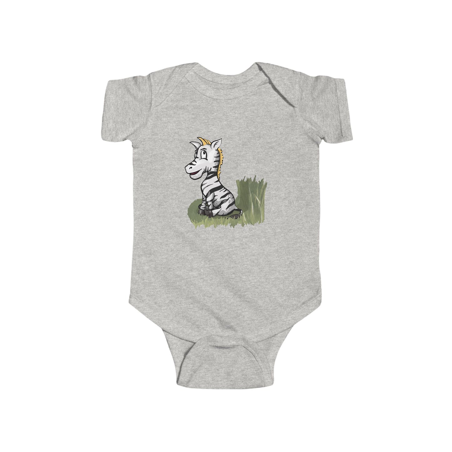 Infant Fine Jersey Bodysuit - Zebra