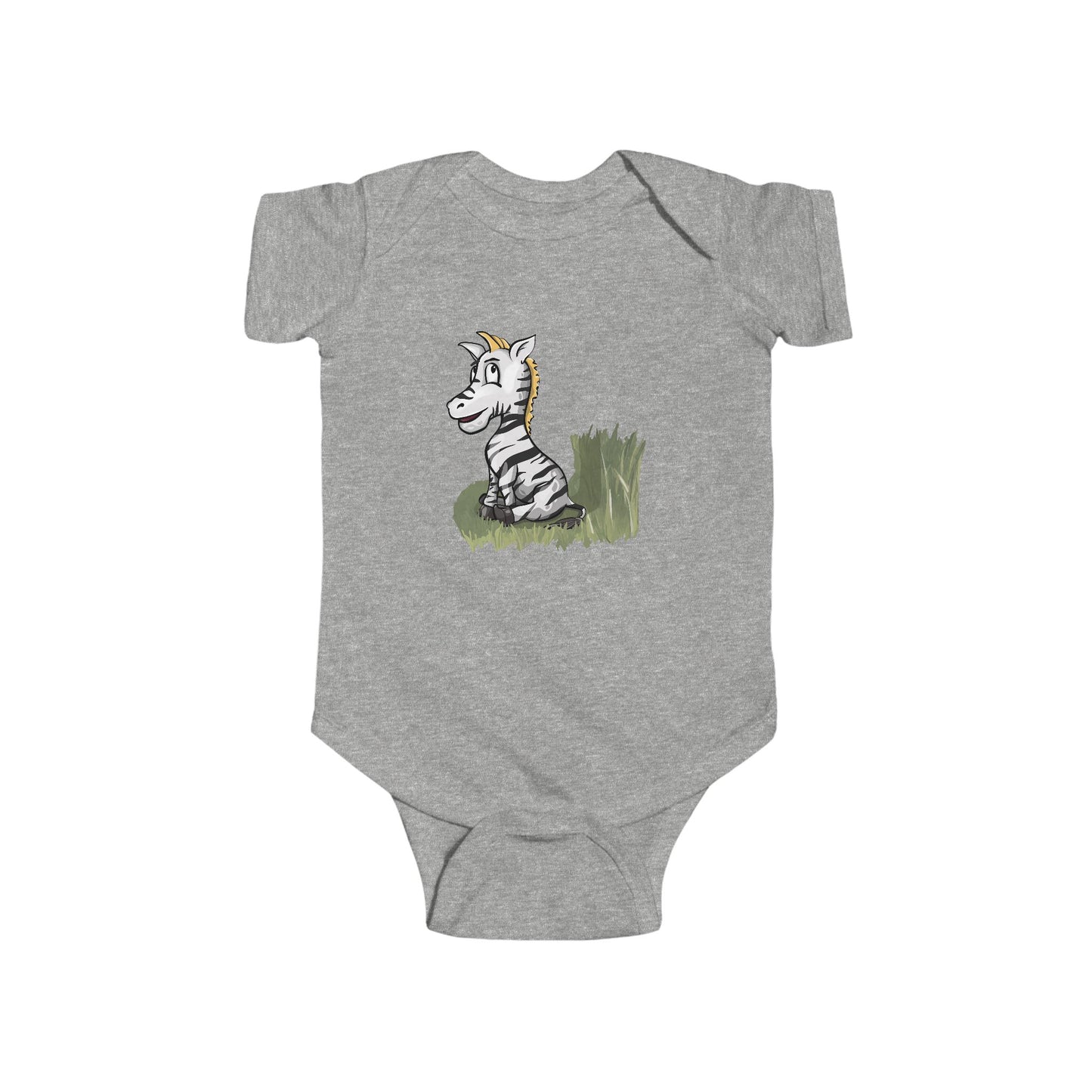 Infant Fine Jersey Bodysuit - Zebra