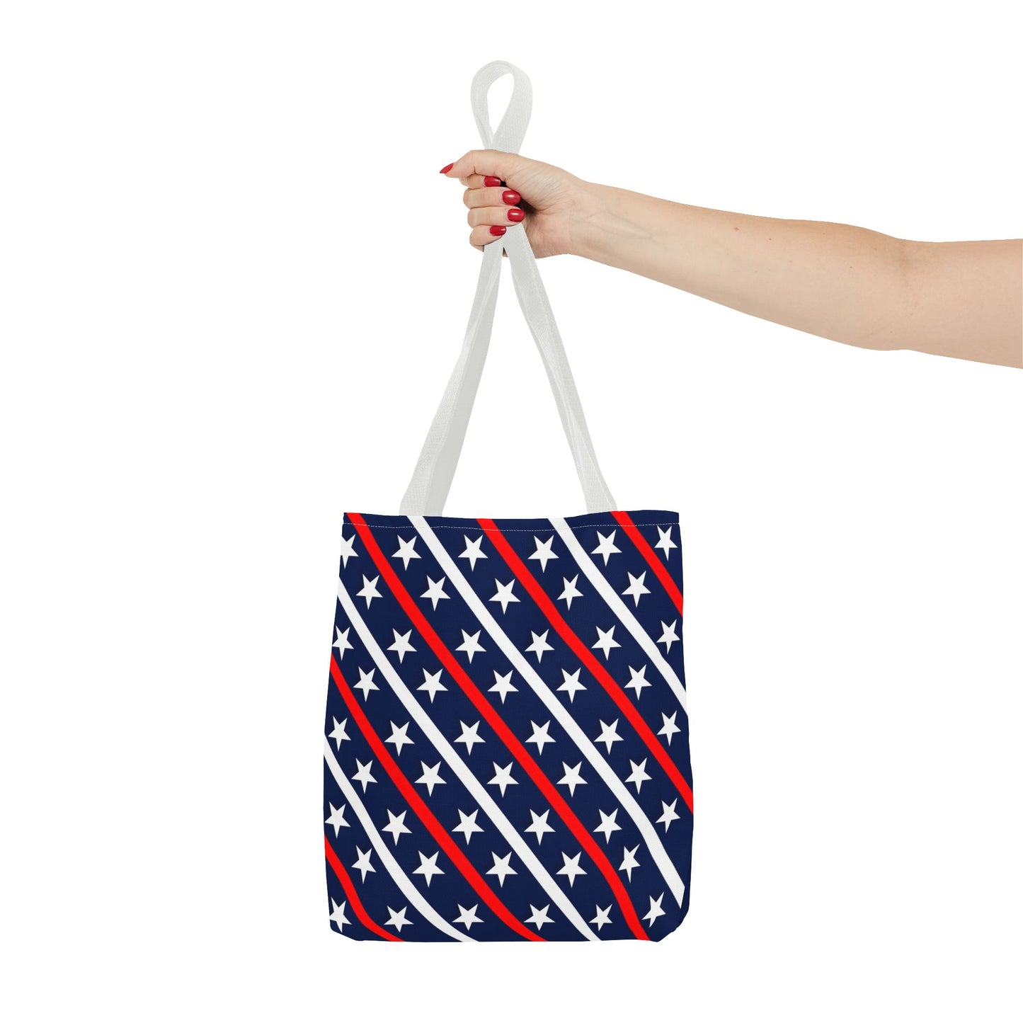 Patriotic Tote Bag, USA Flag Inspired