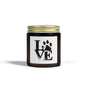 Pet Love Scented Candles - Coconut Apricot Wax for Dog Lovers, Gift for Pet Owners, Home Decor, Cozy Atmosphere, Valentine's Day