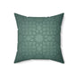 Boho Decorative Pillow | Cozy Home Accent, Gift for Her, Living Room Decor, Green Patterned Cushion, Stylish Throw Pillow