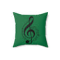 Musical Notes Pillow - Perfect for Music Lovers, Home Decor, Gift for Musicians, Cozy Living Room Accent, Unique Music Decor
