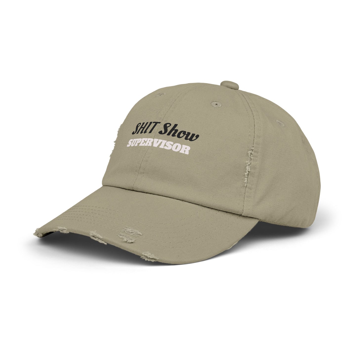 Unisex Distressed Cap, Fun Gift for Supervisors, Casual Hat, Distressed Dad Hat, Funny Cap for Events, Party Accessory, Everyday Wear