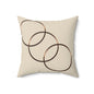 Cozy Decorative Pillow, Spun Polyester Square Cushion, Home Decor Accent, Gift for Housewarming, Stylish Living Room Pillows