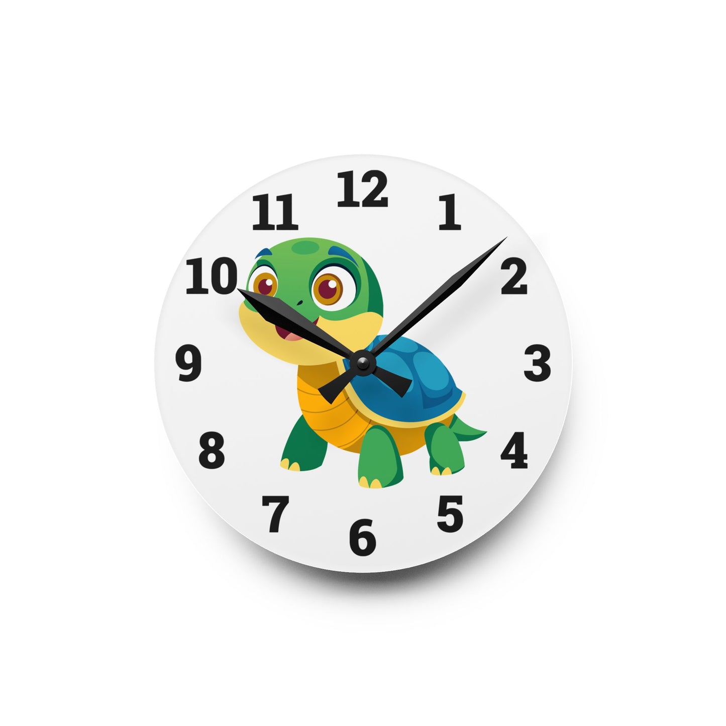 Cute Turtle Acrylic Wall Clock
