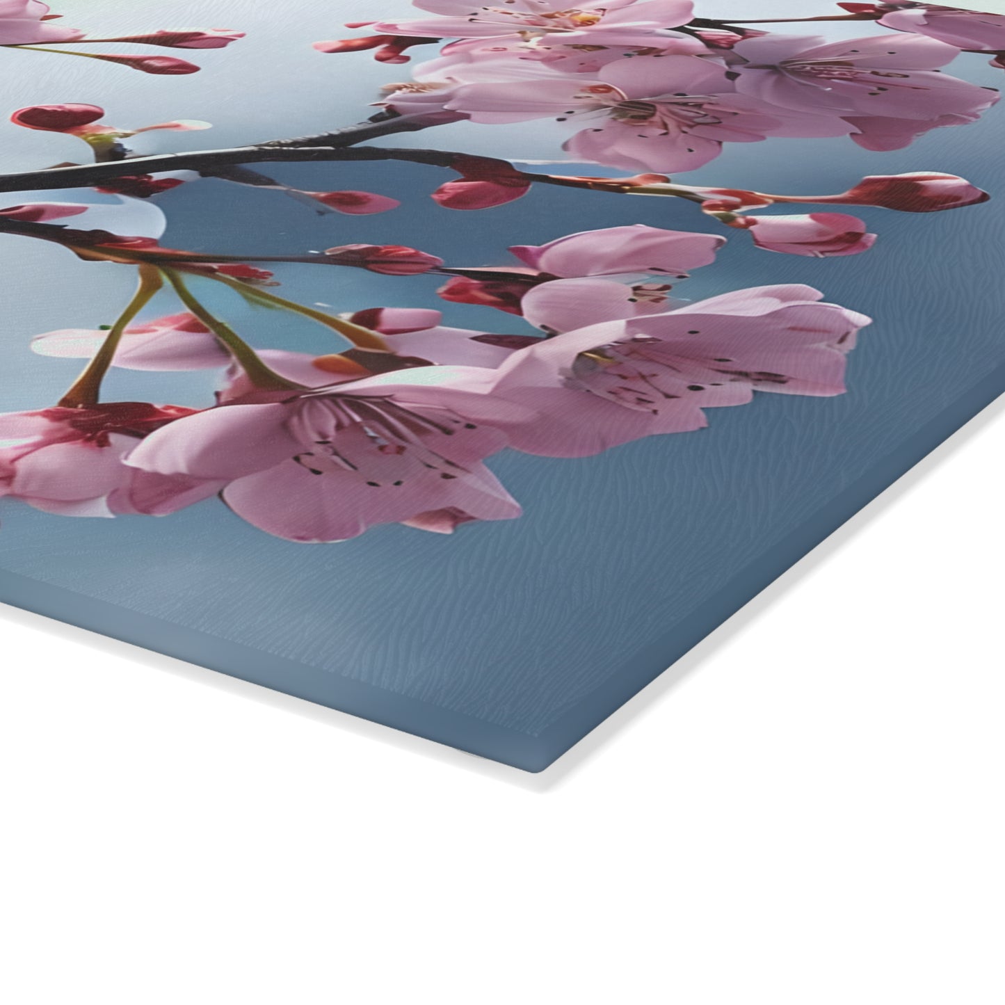Elegant Floral Glass Cutting Board