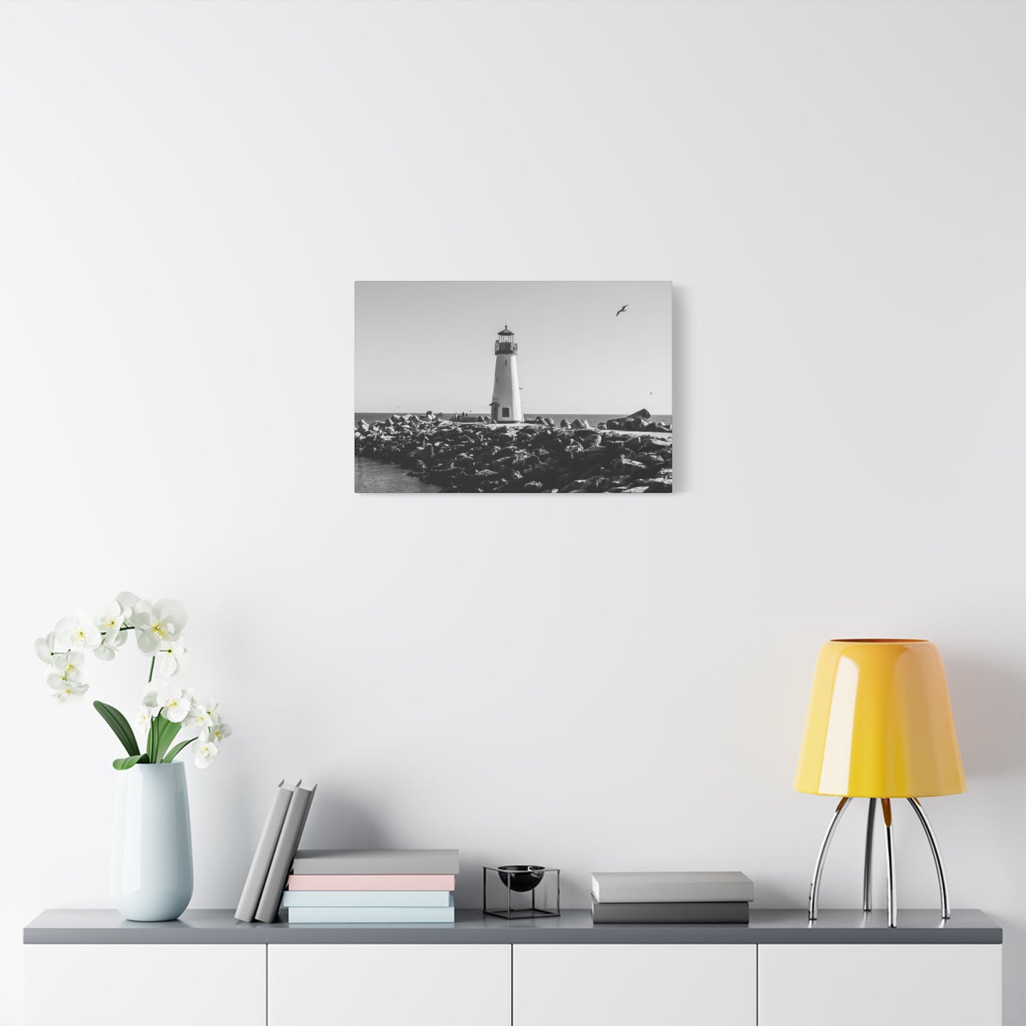 Matte Canvas, Stretched, 1.25" - Lighthouse
