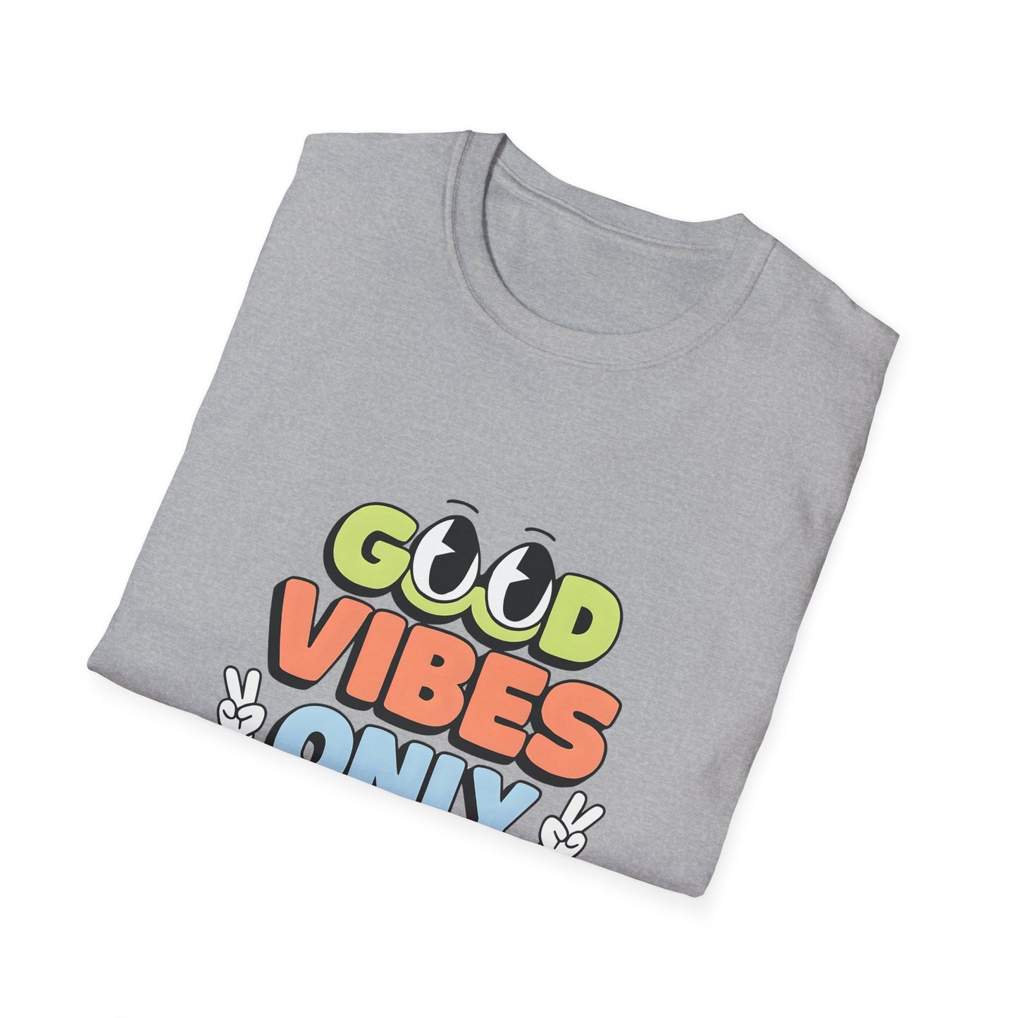 Good Vibes Only T-Shirt — Retro Smiley Graphic Tee