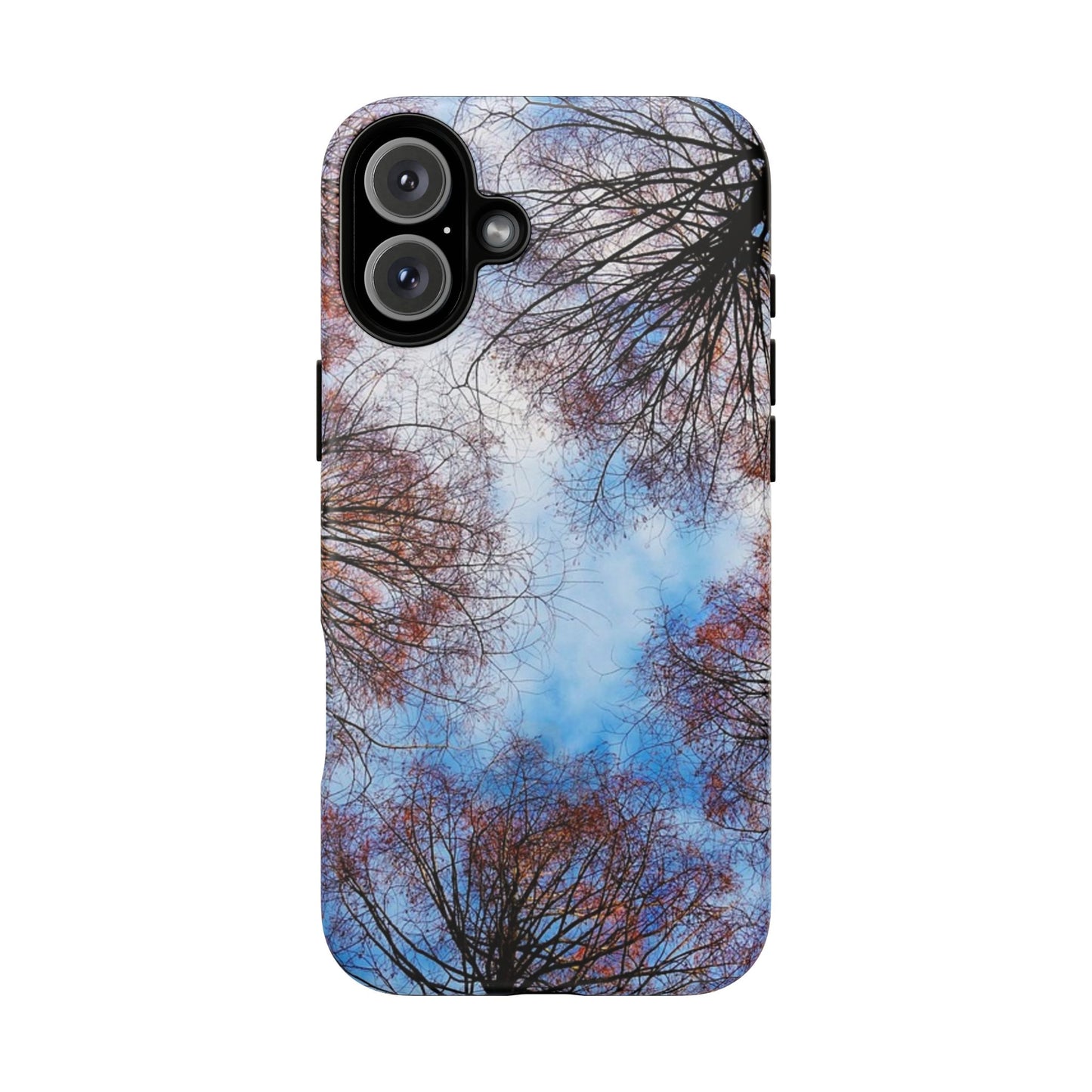 Skyward Trees Phone Case — Nature Forest Canopy Protective Tough Case