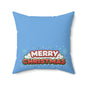 Christmas Decor Pillow, Merry Christmas Cushion, Holiday Home Accents, Festive Throw Pillow, Seasonal Living Room Decor