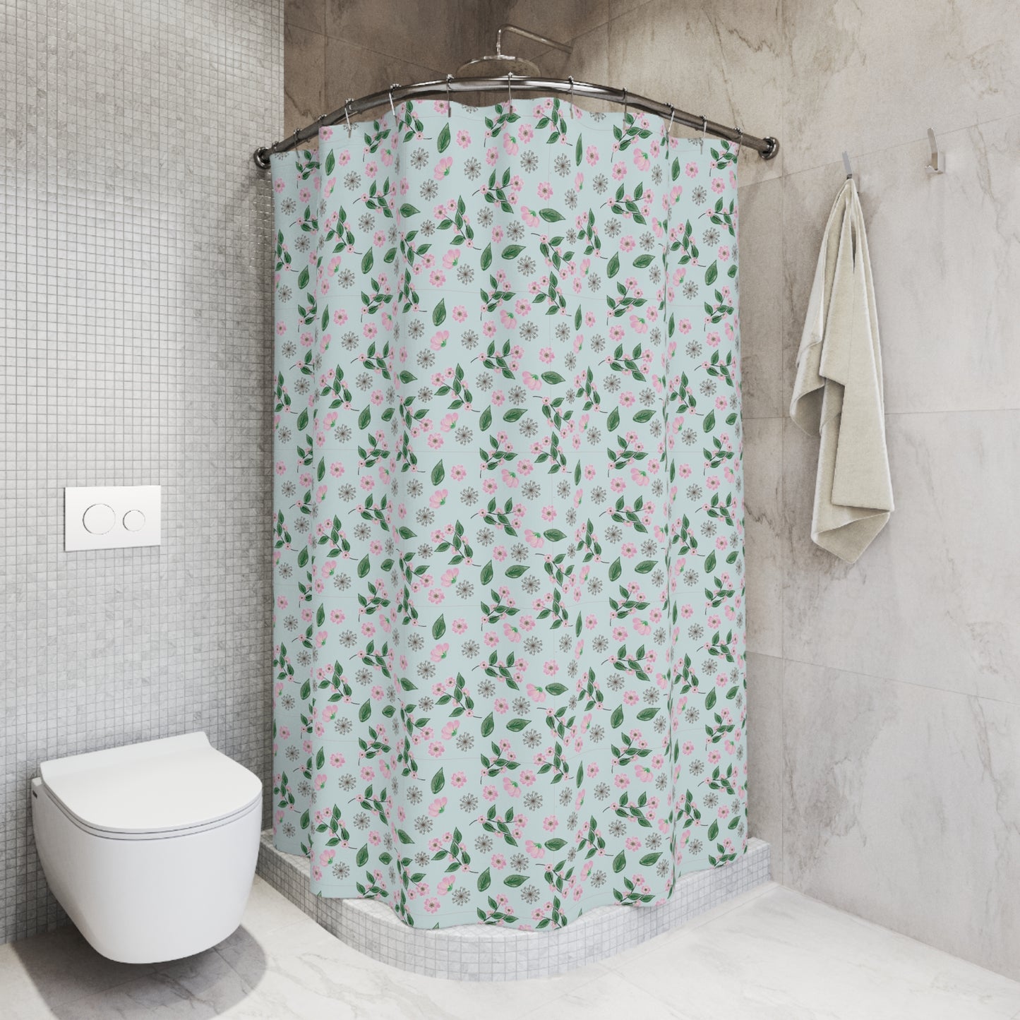 Floral Shower Curtain - Botanical Bathroom Décor, Boho Home Accessory, Spring Vibes, Perfect Gift for Nature Lovers, Ideal for [...]