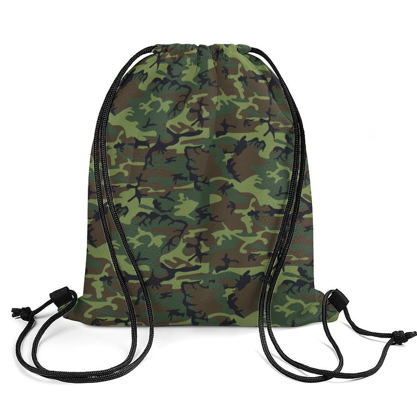 Camo Drawstring Bags with Waffle Cloth Designs