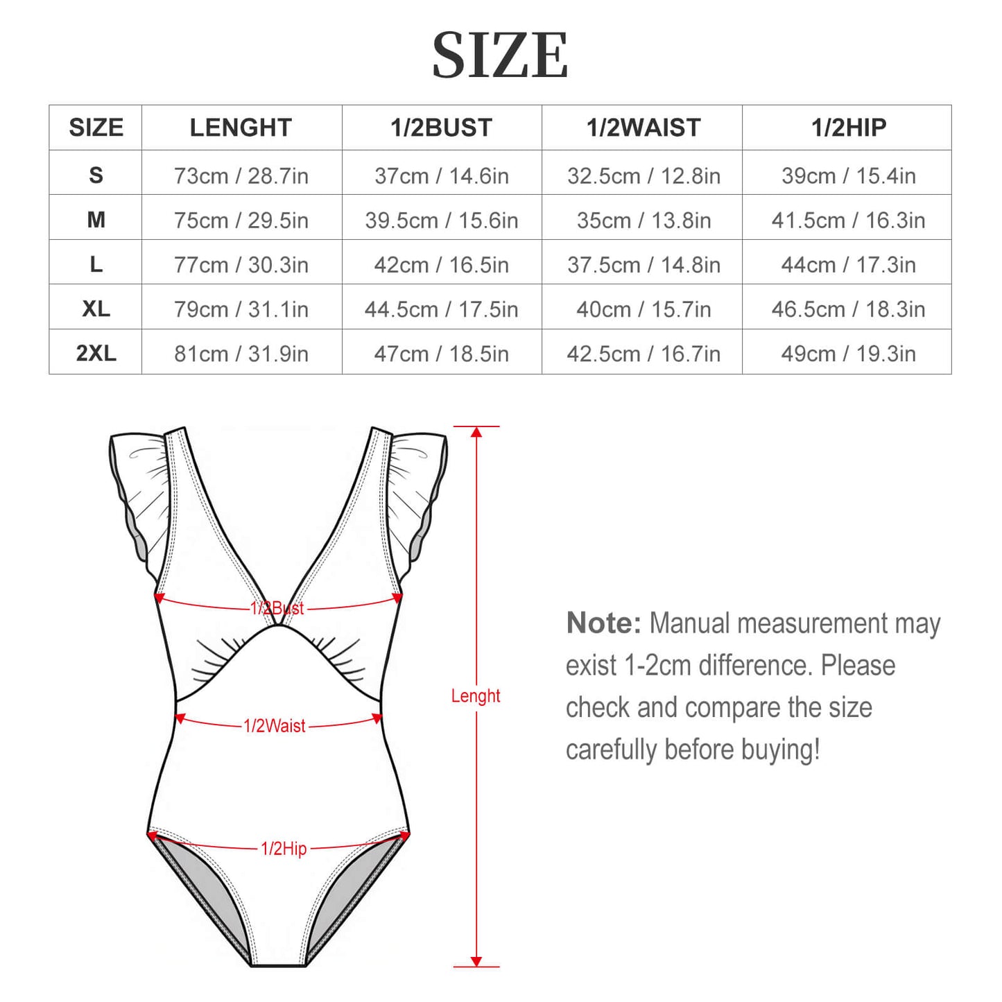 Women's Ruffled Sleeve One Piece Swimsuit Light Blue