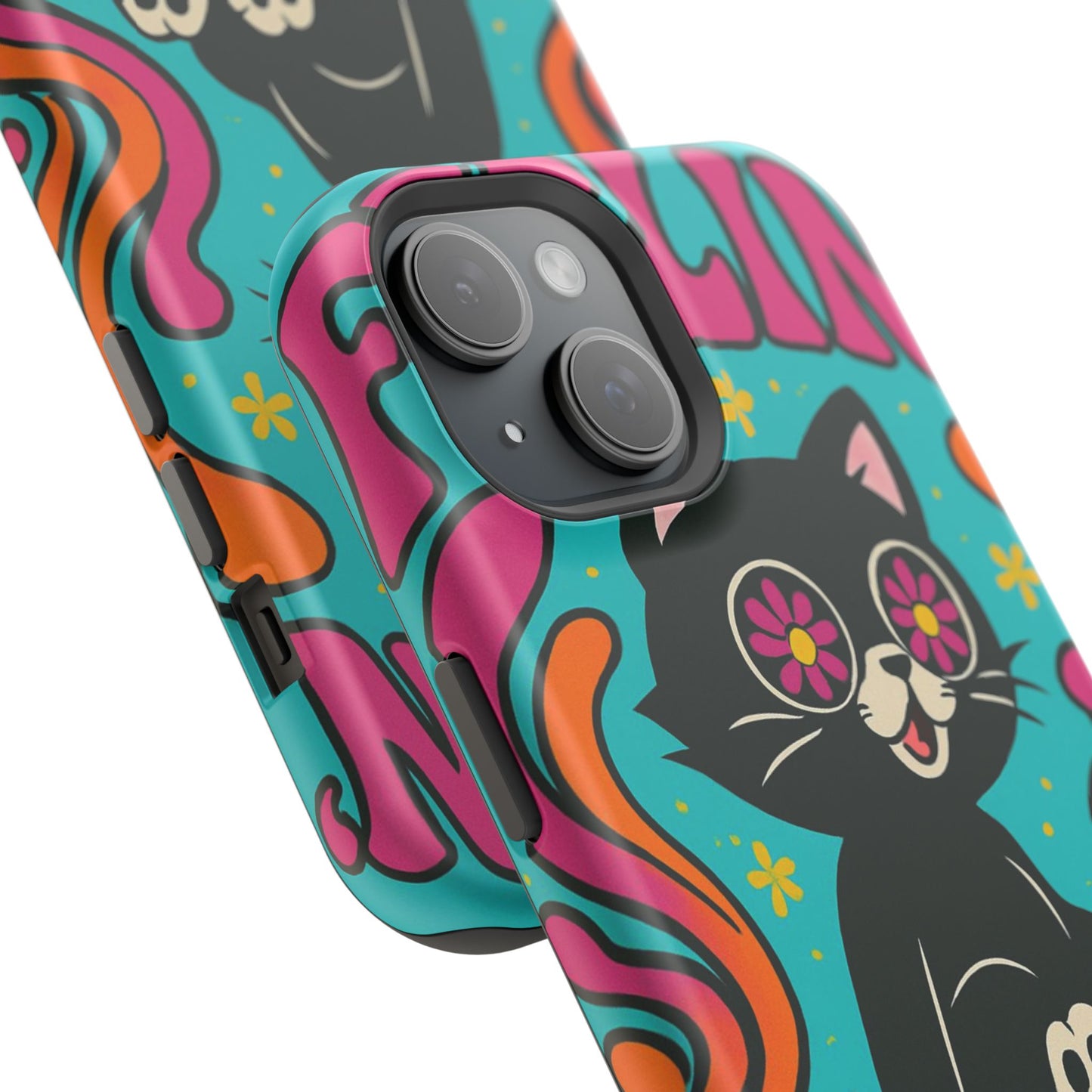 Groovy Cat Magnetic Impact-Resistant Phone Case