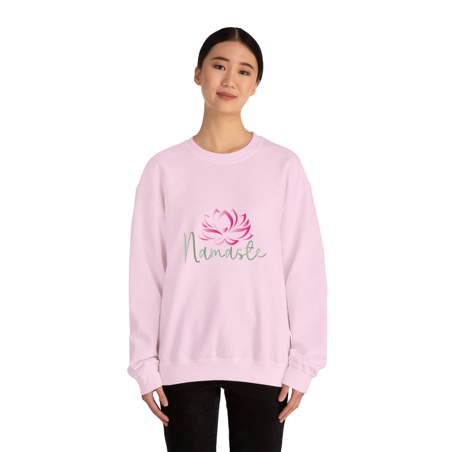 Namaste Lotus Sweatshirt — Cozy Yoga Crewneck for Meditation & Mindfulness