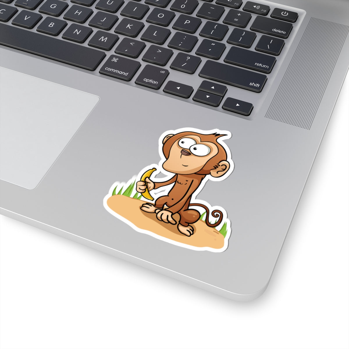 Whimsical Monkey Sticker for Kids, Cute Animal Decal