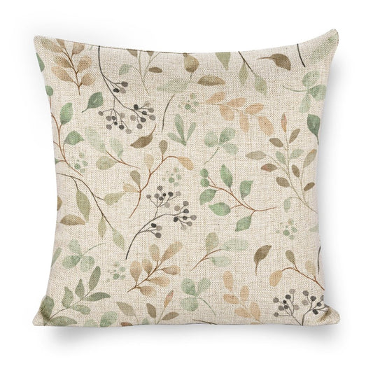Throw pillowcases (Pillow Excluded)  - leaves and vines