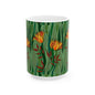 Vibrant Floral Ceramic Mug - Perfect Gift for Flower Lovers, Tea and Coffee Enthusiasts, Home Decor, Spring Celebrations, Unique Kitchenware