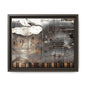 Framed Music Notes Canvas Print — Abstract Vintage Piano & Sheet Music Wall Art