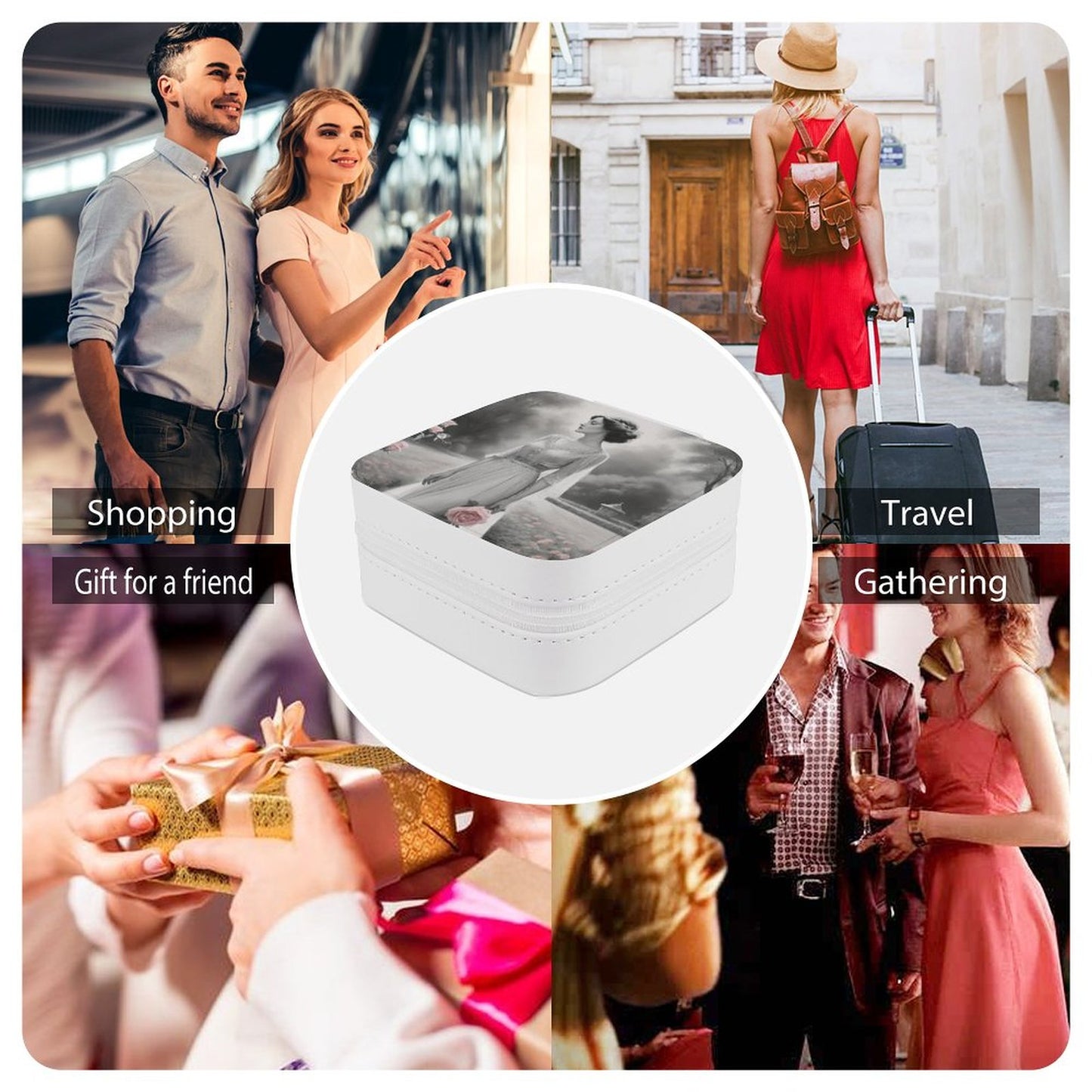 PU Portable Travel Jewelry Box