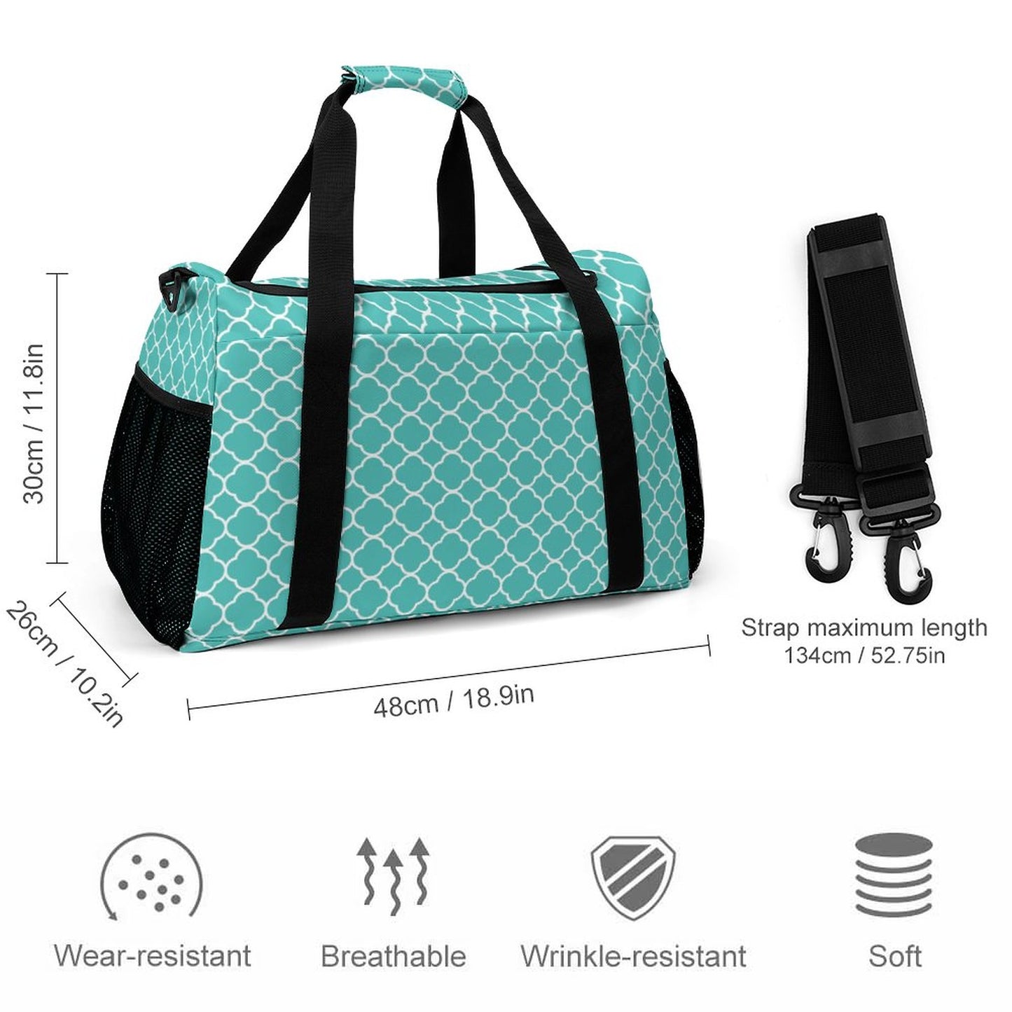 Travel Duffel Bag - Teal