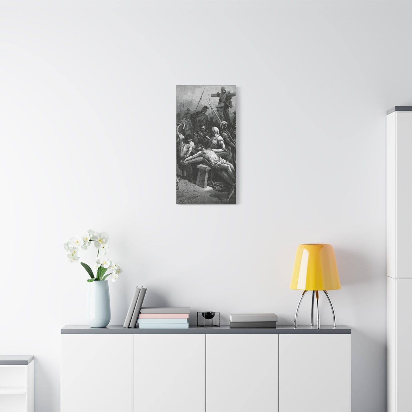 Crucifixion Art Matte Canvas Print – Stretched Religious Wall Decor