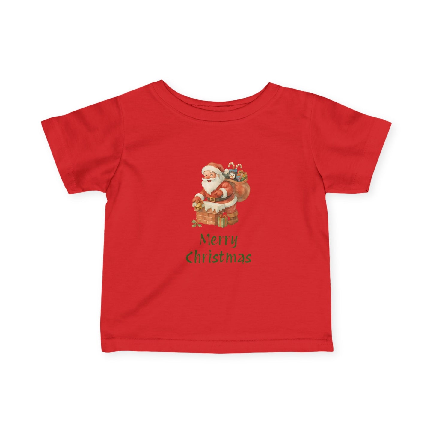 Merry Christmas Infant Tee, Holiday Baby Shirt, Cute Christmas Gift, Toddler Christmas Tee, Santa Infant T-Shirt