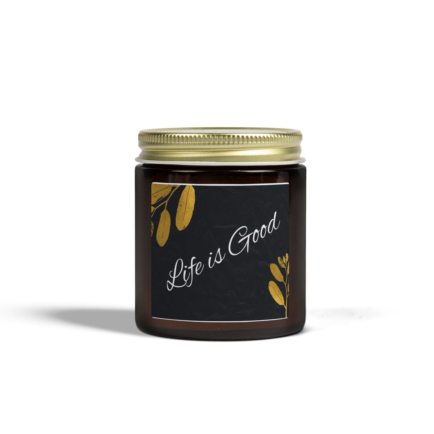 Life Is Good Scented Candle — Coconut Apricot Wax (4oz & 9oz)
