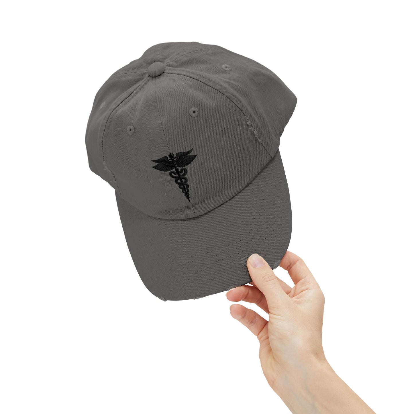Unisex Distressed Cap with Caduceus Design, Perfect Gift for Healthcare Workers, Casual Style for Every Occasion, Fashionable Medical [...]