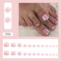 Pure desire French diamond flash ins wind sweet and cool hot girl press-on nails and Press-on toenails special fake nail manicure piece Press-on toenails nail｜365nails