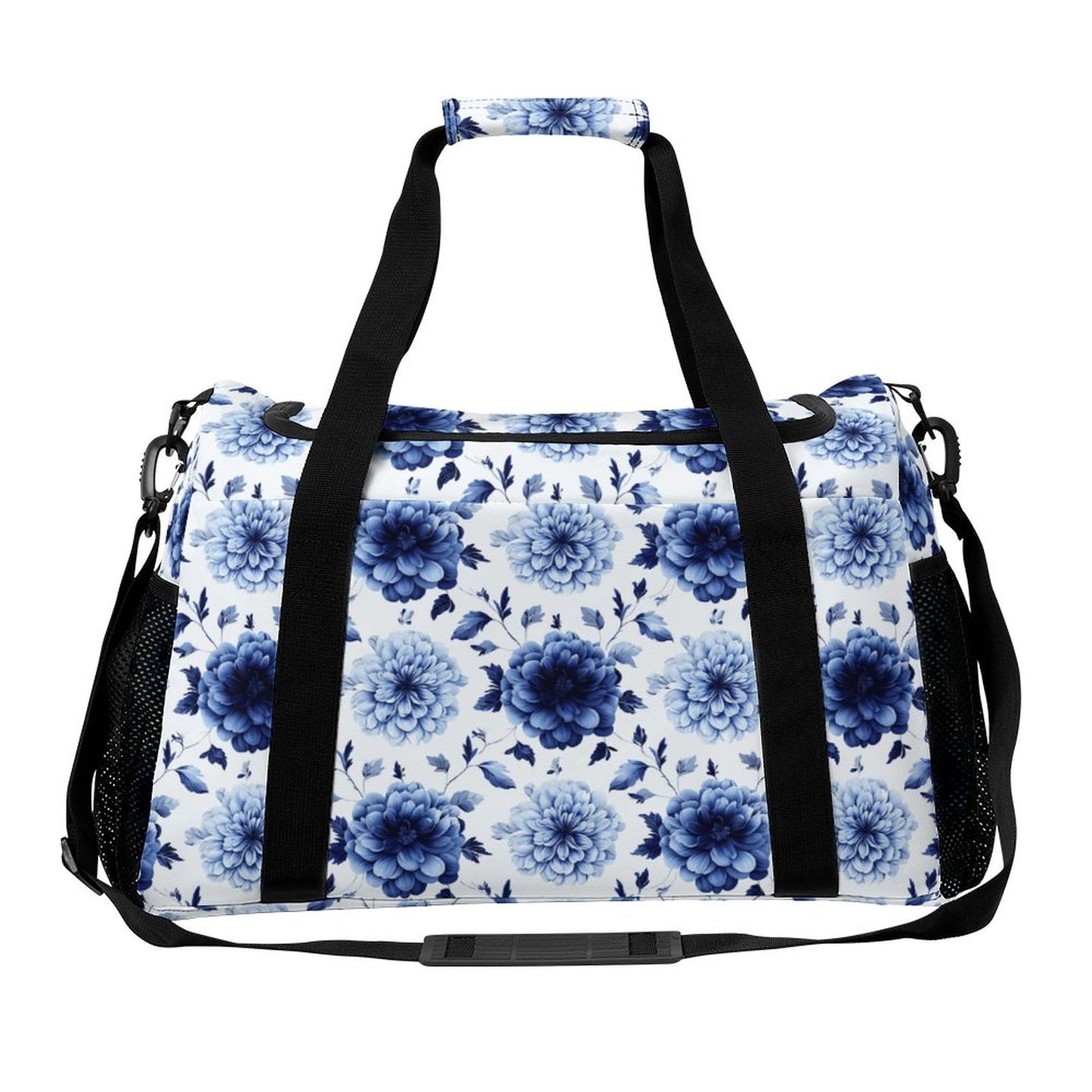 Travel Duffel Bag  - Blue Flower
