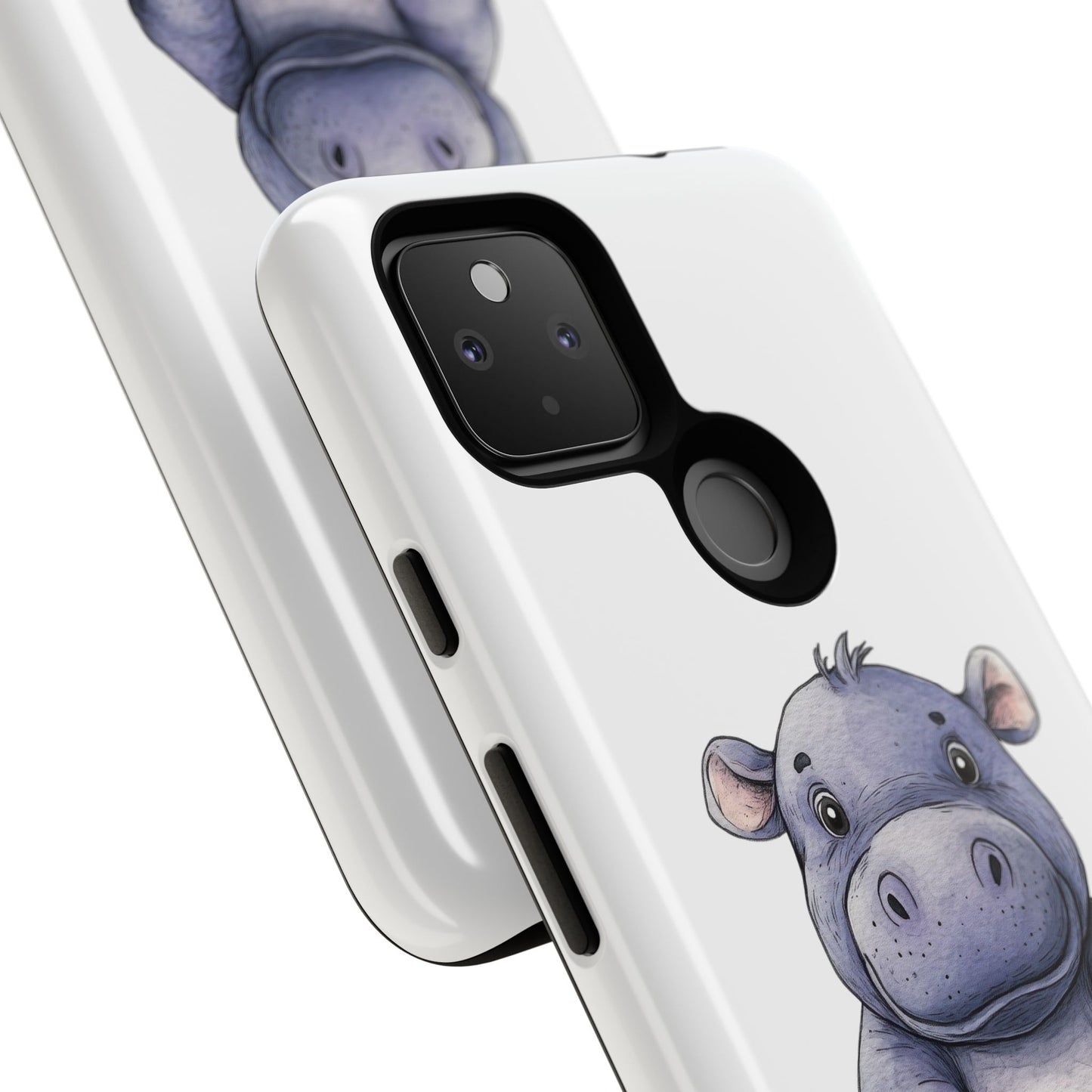 Cute Hippo Phone Case, Unique Tough Cases, Animal Lover Gift, Cute Animal Design, Baby Animal Phone Accessory