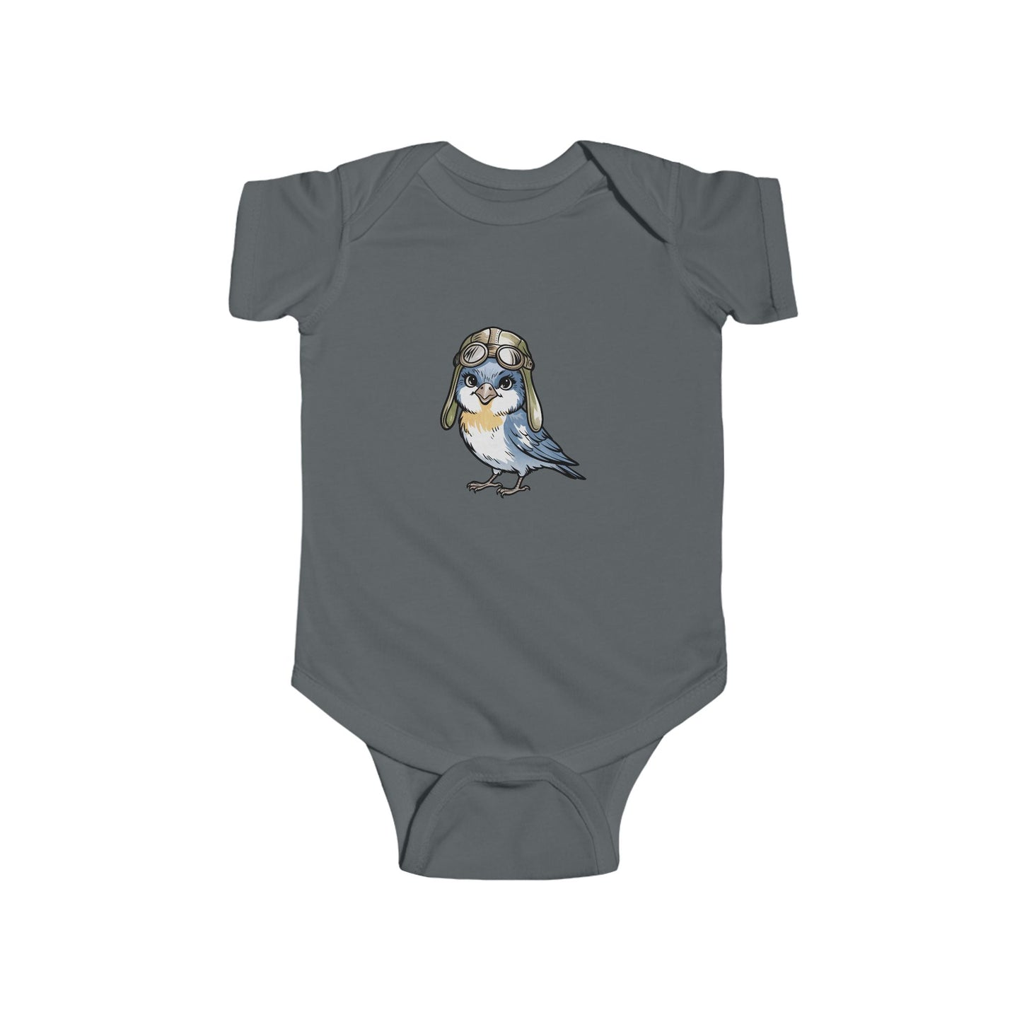 Cute Bird Illustration Infant Bodysuit, Baby Outfit, Newborn Gift, Toddler Apparel, Baby Shower Present, Cute Animal Onesie