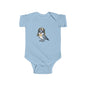 Cute Bird Illustration Infant Bodysuit, Baby Outfit, Newborn Gift, Toddler Apparel, Baby Shower Present, Cute Animal Onesie