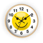 Cheerful Smiley Wall Clock, Positive Vibe Home Decor, Gift for Kids Rooms, Office Decor, Fun Timekeeper