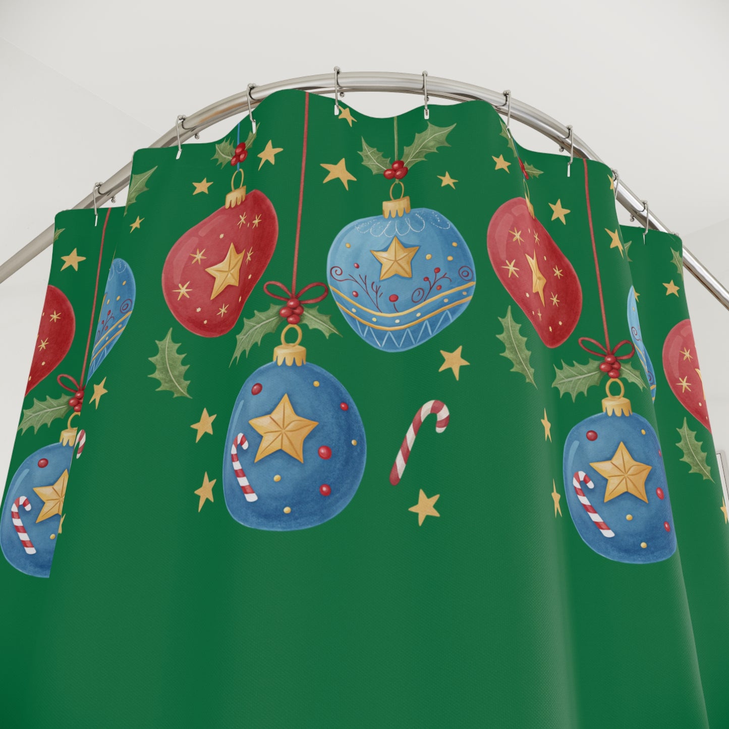 Festive Holiday Shower Curtains, Christmas Decor, Bathroom Accessories, Holiday Home Decor, Winter Vibes, Cheerful Gift Ideas