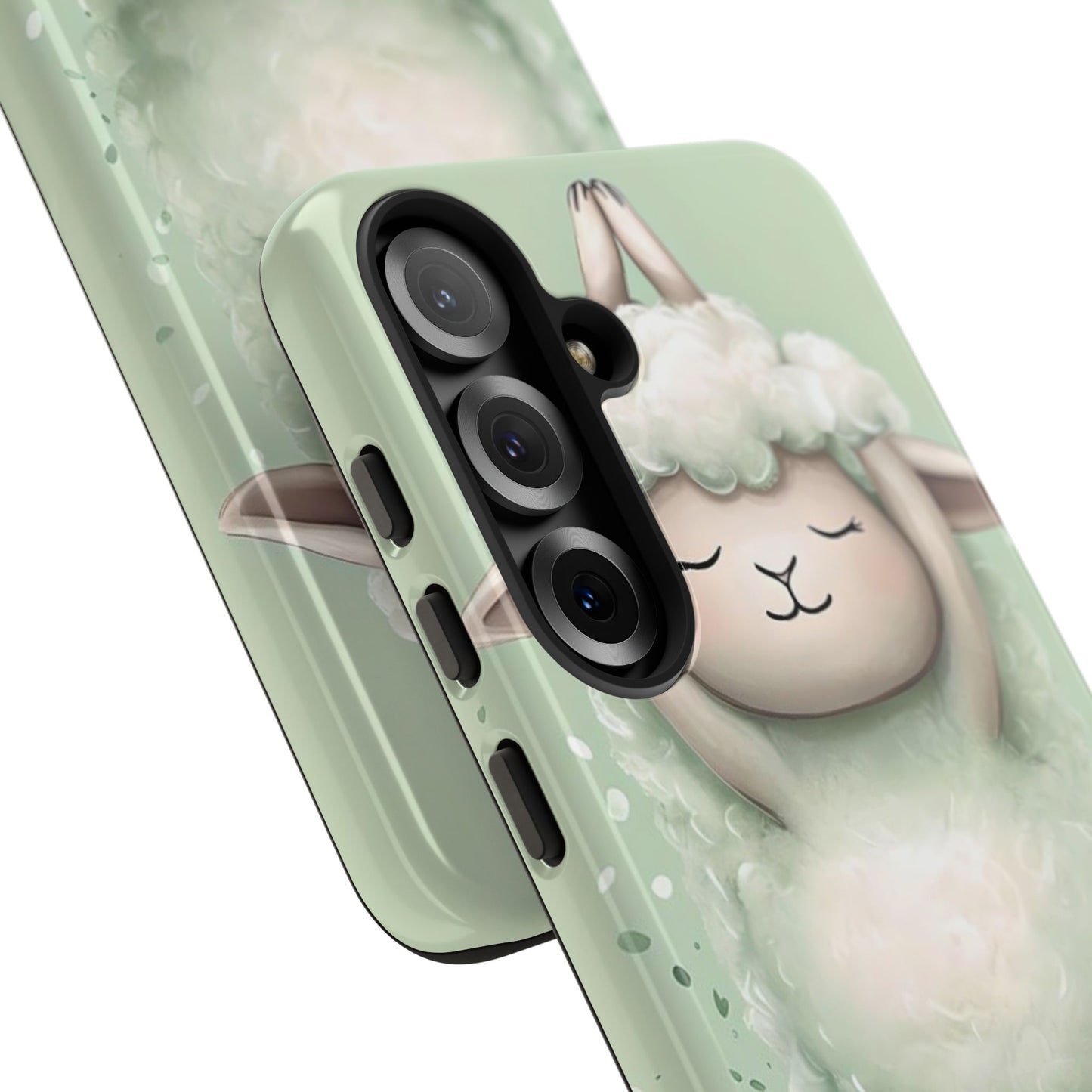 Cute Yoga Sheep Phone Case — Pastel Lamb Ballerina Protective Cover